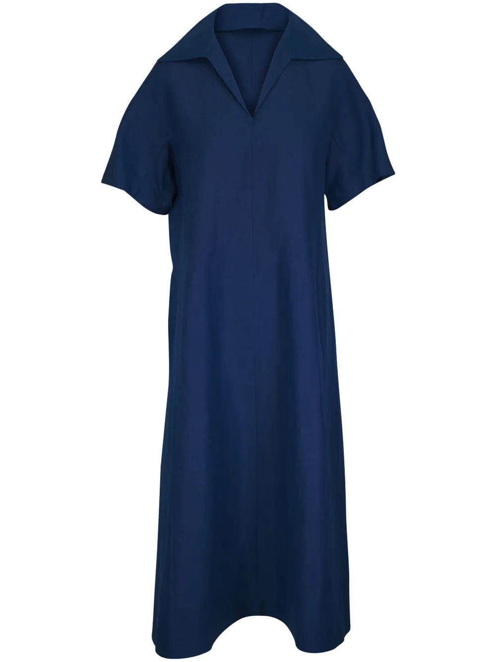 Spread-Collar Maxi Dress