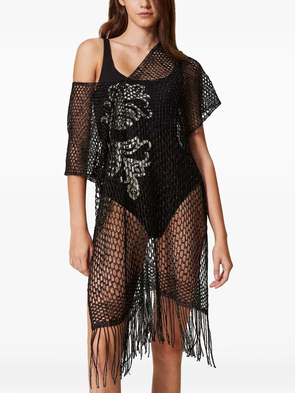 Open-Knit Beach Dress