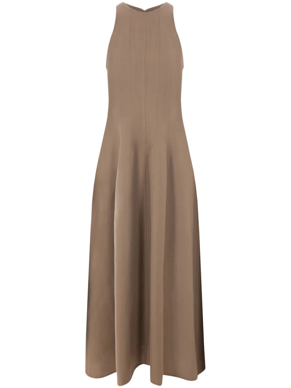 Sleeveless Twill Maxi Dress