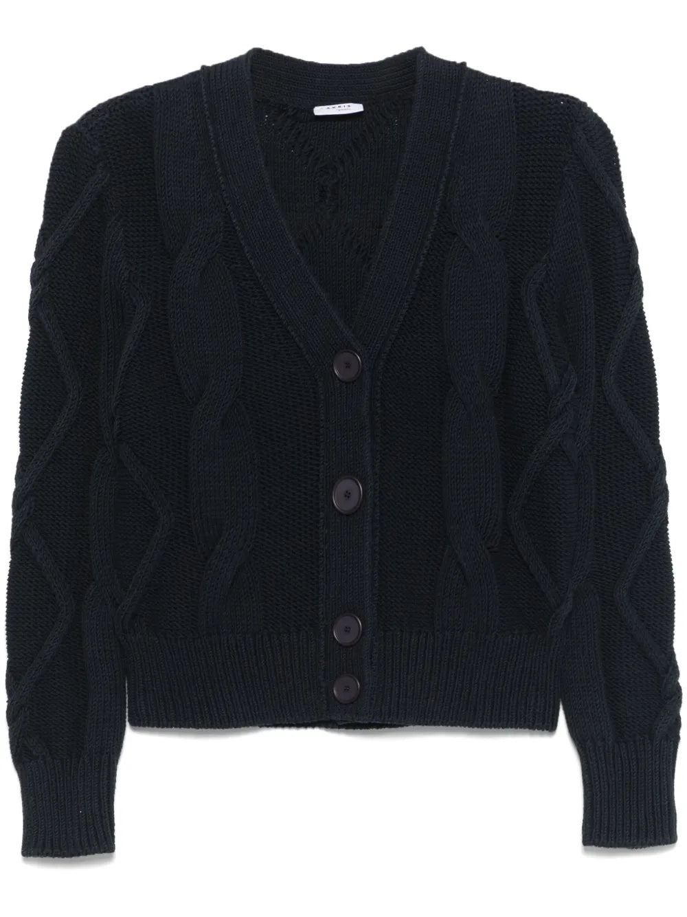 Cotton Cable-Knit Cardigan