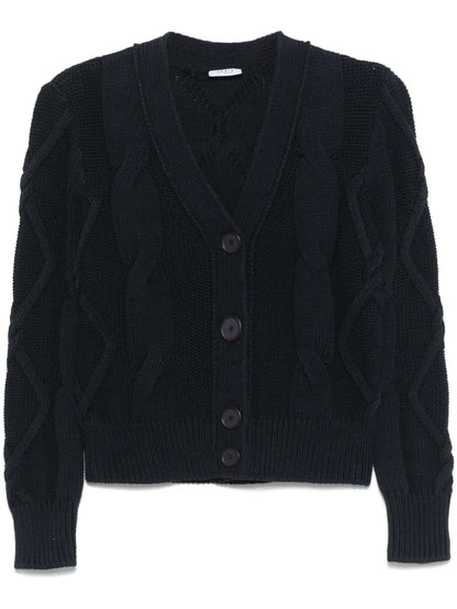Cotton Cable-Knit Cardigan