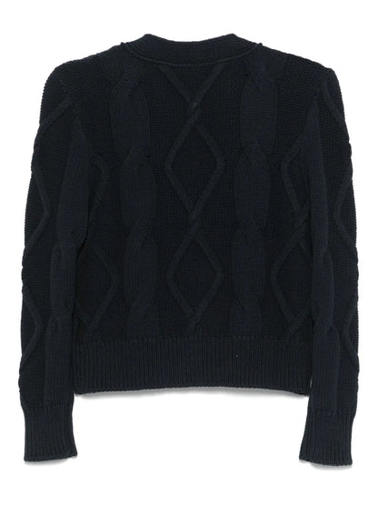 Cotton Cable-Knit Cardigan
