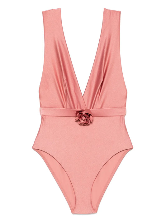 Lucky Plunge Flower Swimsuit
