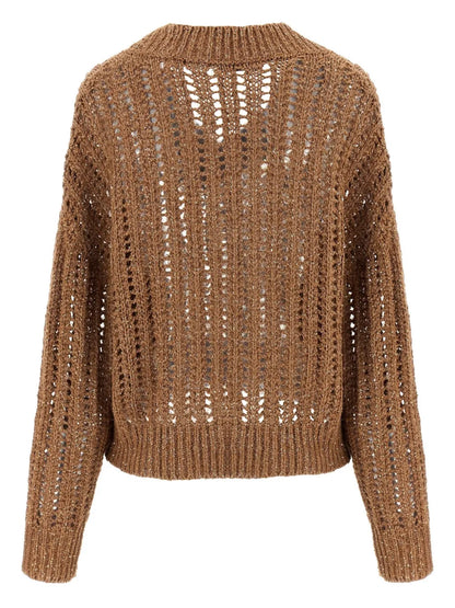 Rustic Dazzling Net Jumper