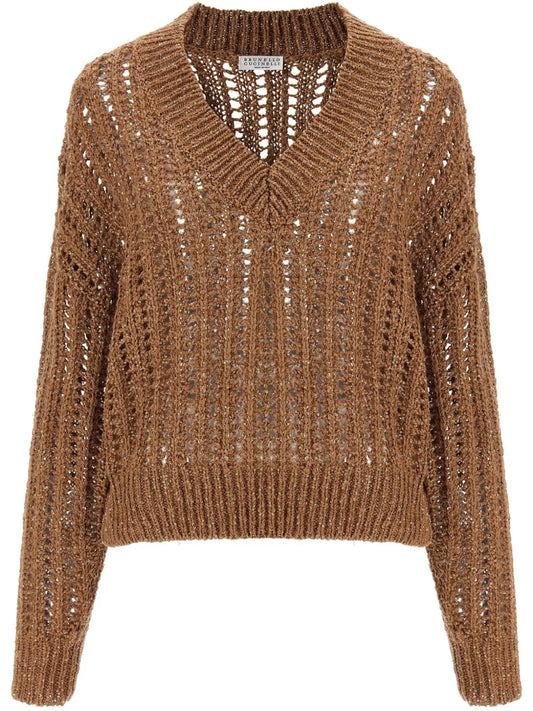 Rustic Dazzling Net Jumper