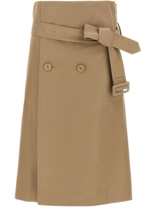 Cotton Midi Skirt