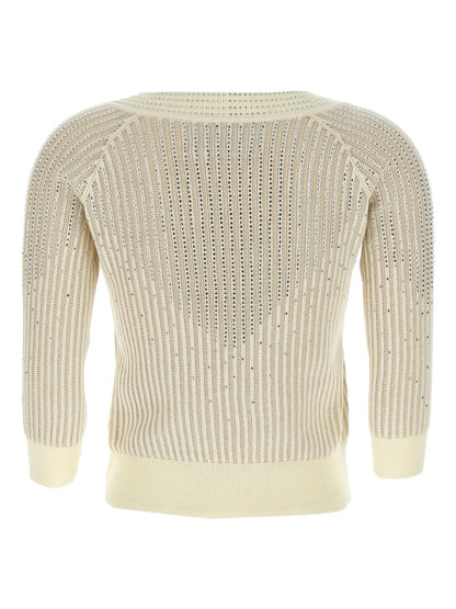 Rhinestone-Embellished Jumper