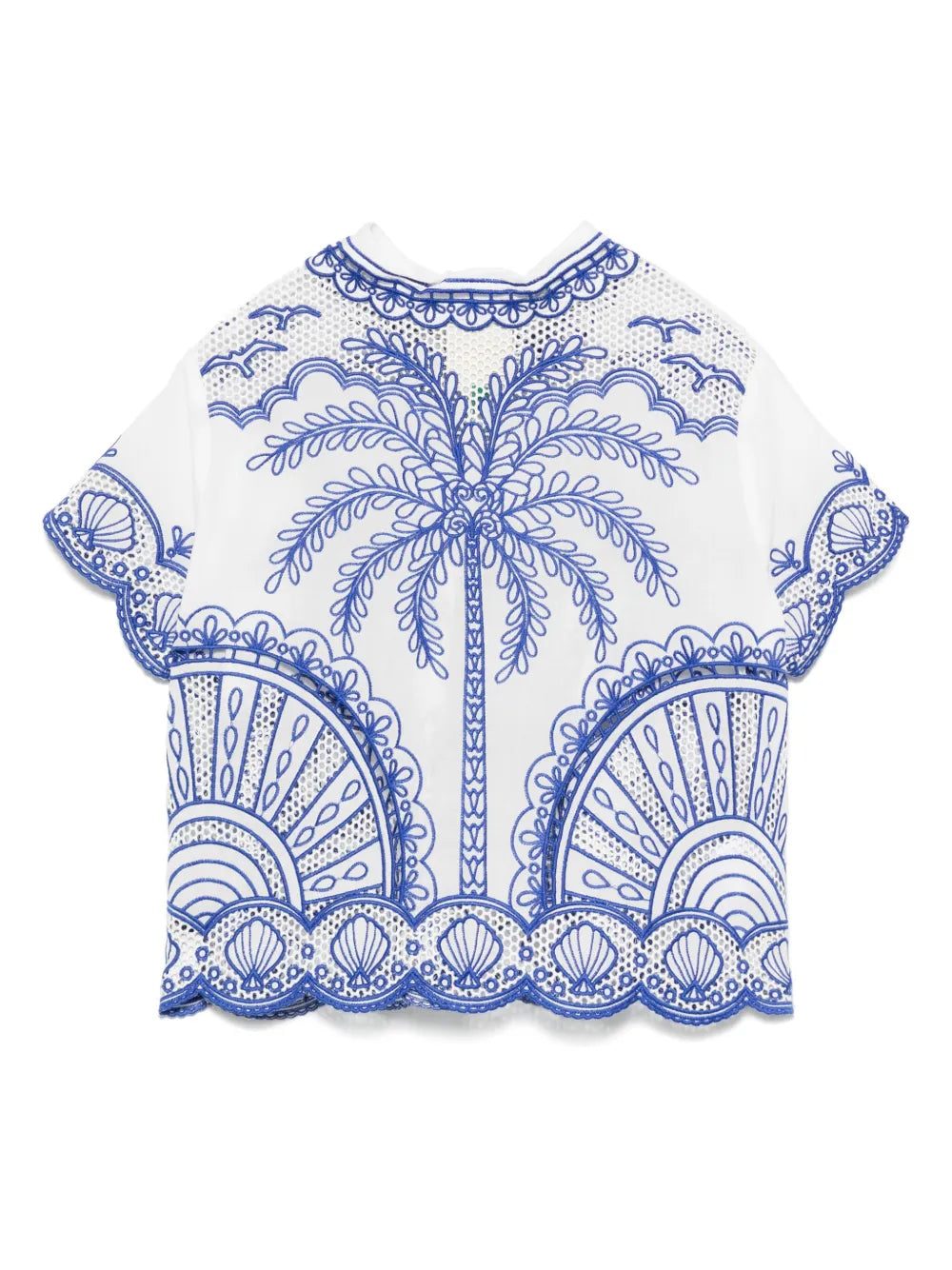 Motif-Embroidered Shirt