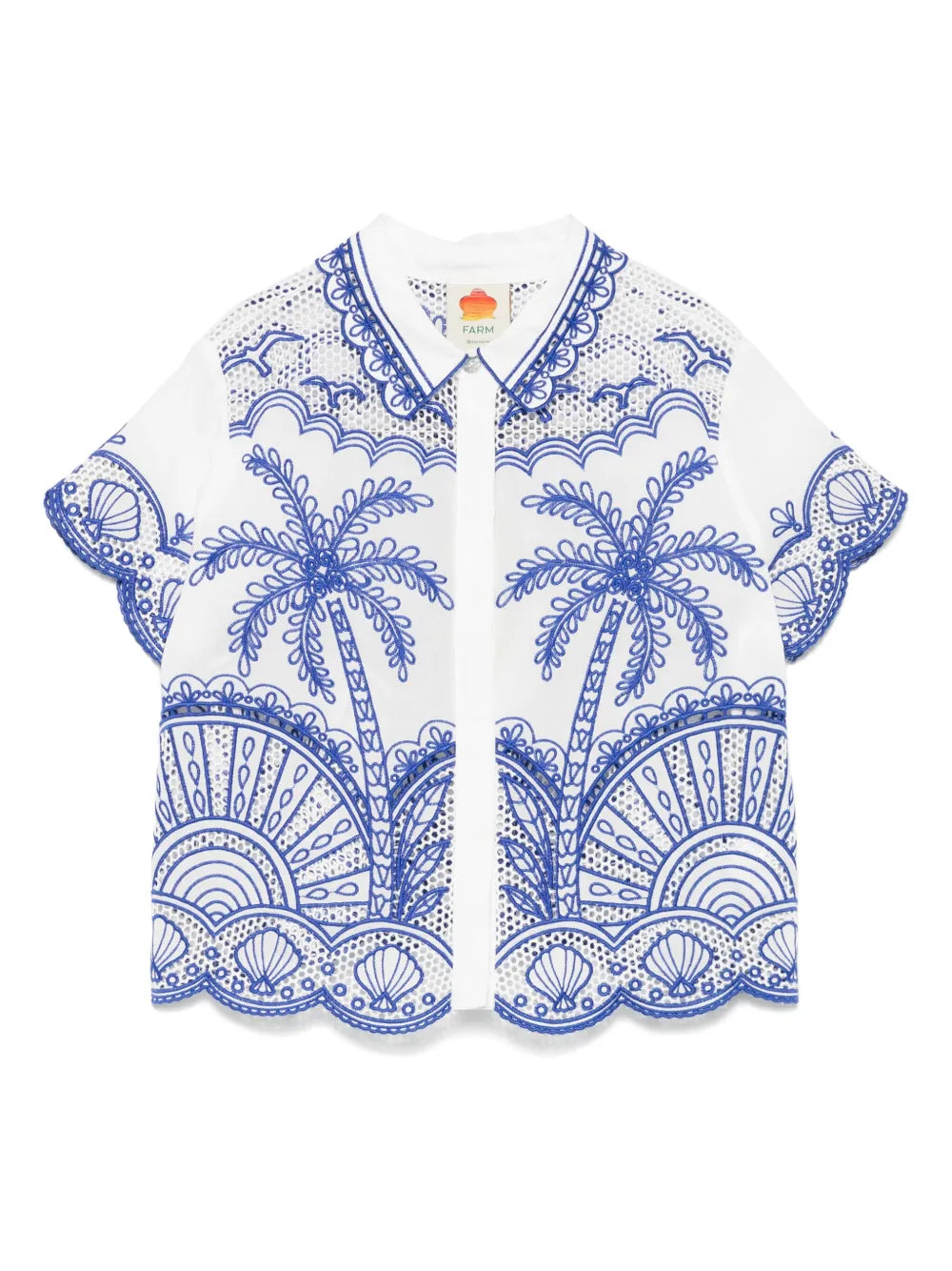 Motif-Embroidered Shirt