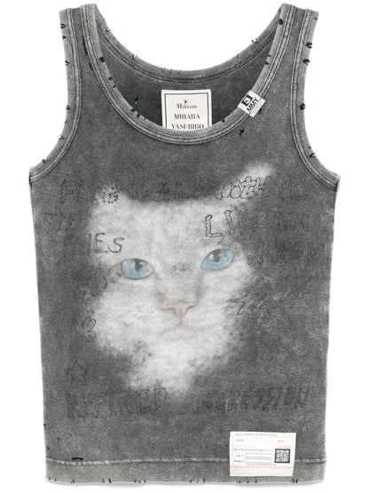 Graphic-Print Vest