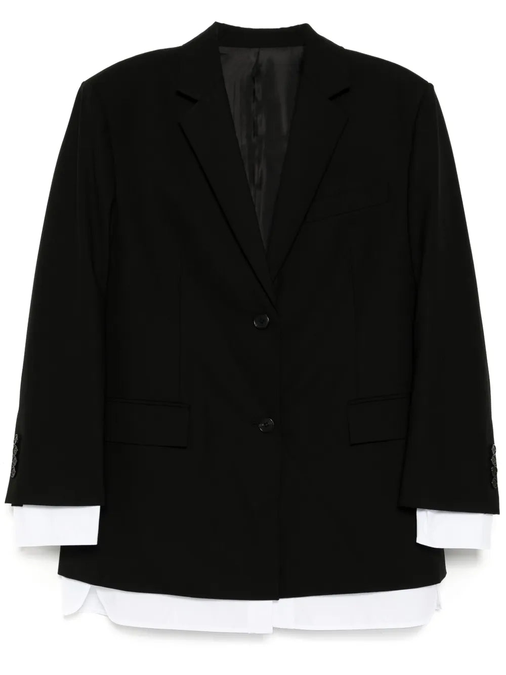 Stitched Pockets Blazer