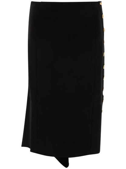 Asymmetric Midi Skirt