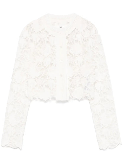 Guipure-Lace Jacket