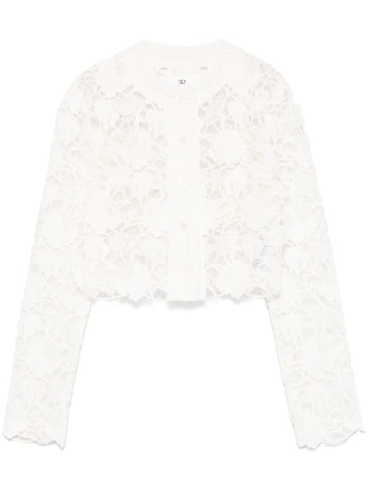 Guipure-Lace Jacket