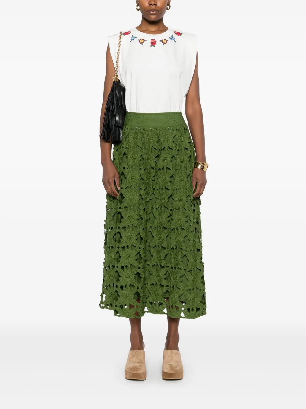 Richilieu Midi Skirt