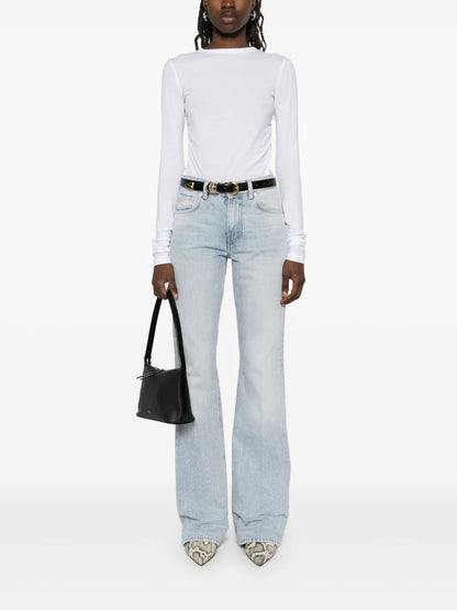 Flora Straight-Leg Jeans