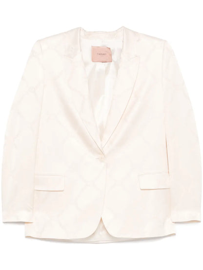 Oval T-Jacquard Blazer