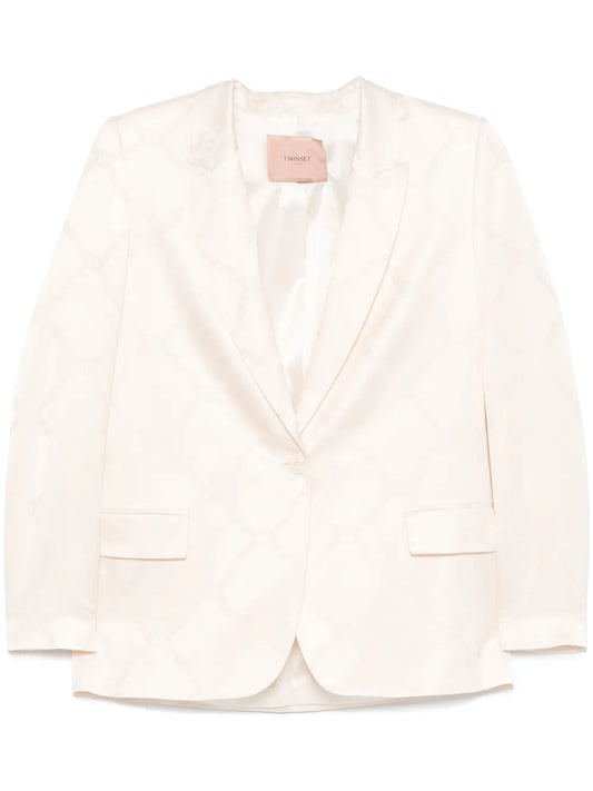 Oval T-Jacquard Blazer