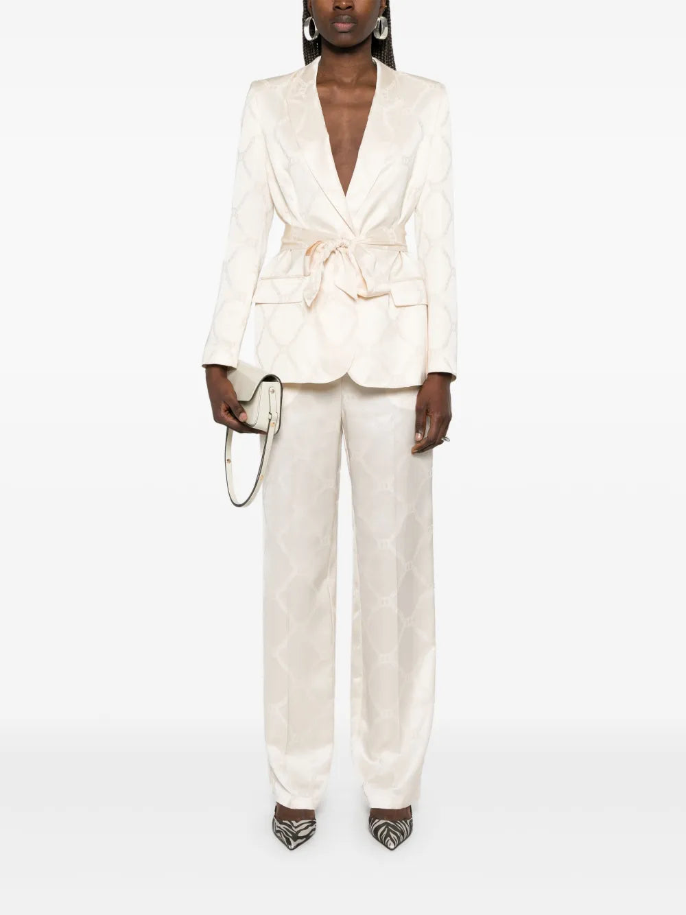 Oval T-Jacquard Blazer