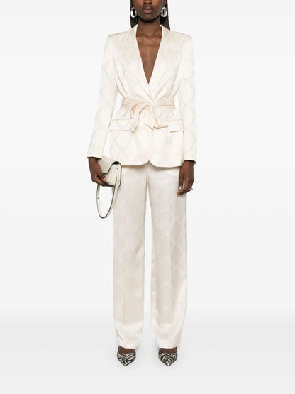 Oval T-Jacquard Blazer