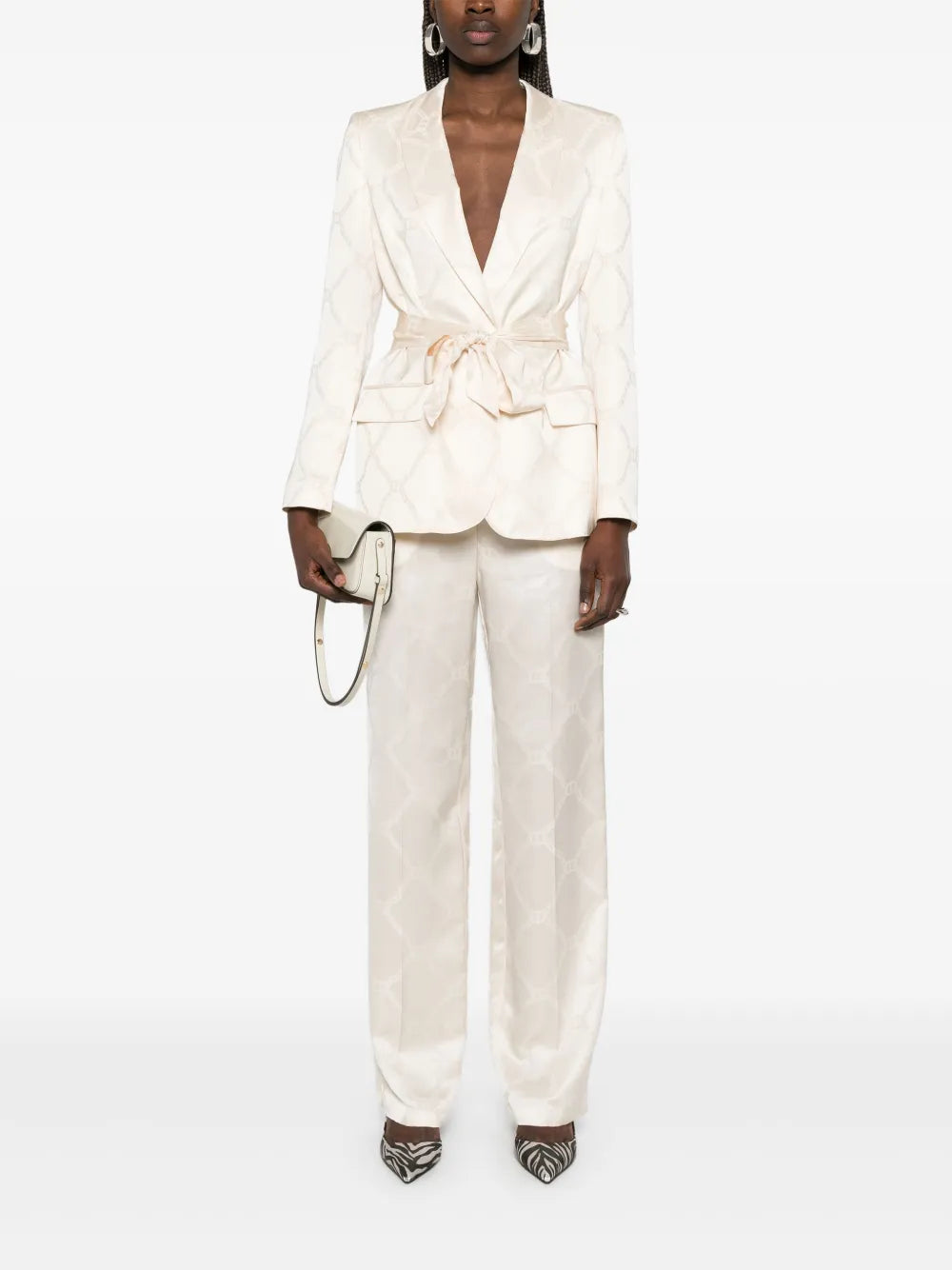 Oval T-Jacquard Trousers