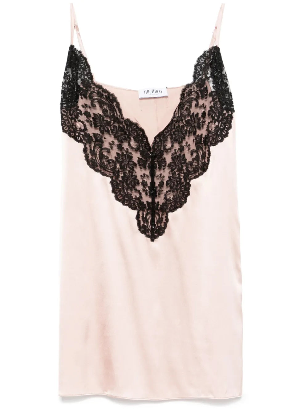 Lace-Panel Mini Dress