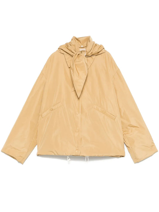 Scarf-Detail Jacket