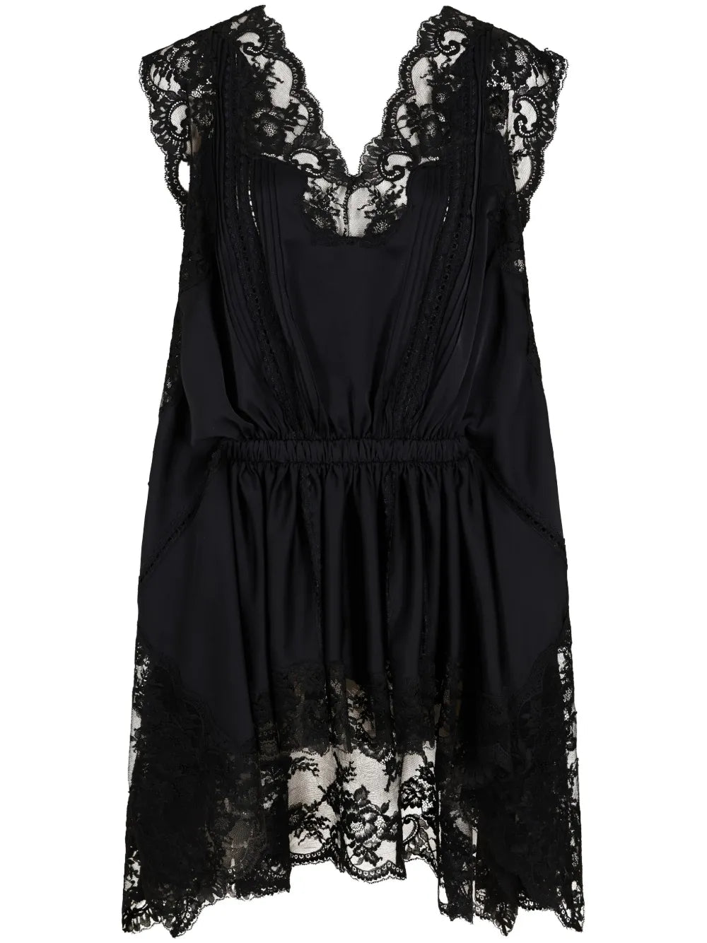 Lace Satin Dress