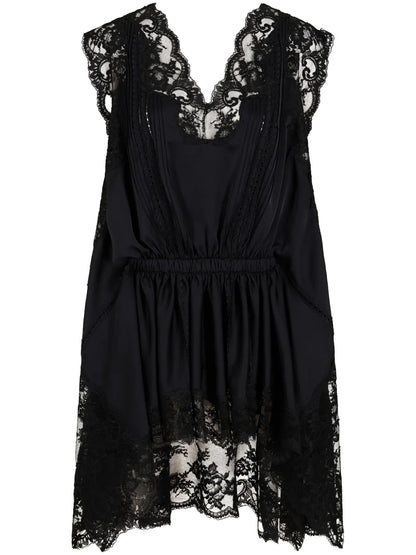 Lace Satin Dress