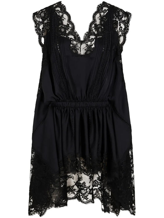 Lace Satin Dress