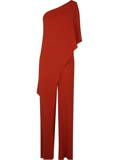 Draped Cape Jumpsuit