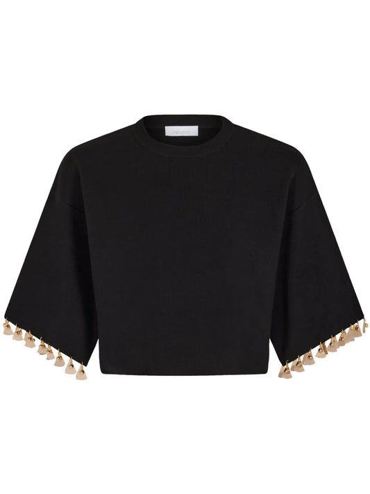 Knitted Cropped T-Shirt