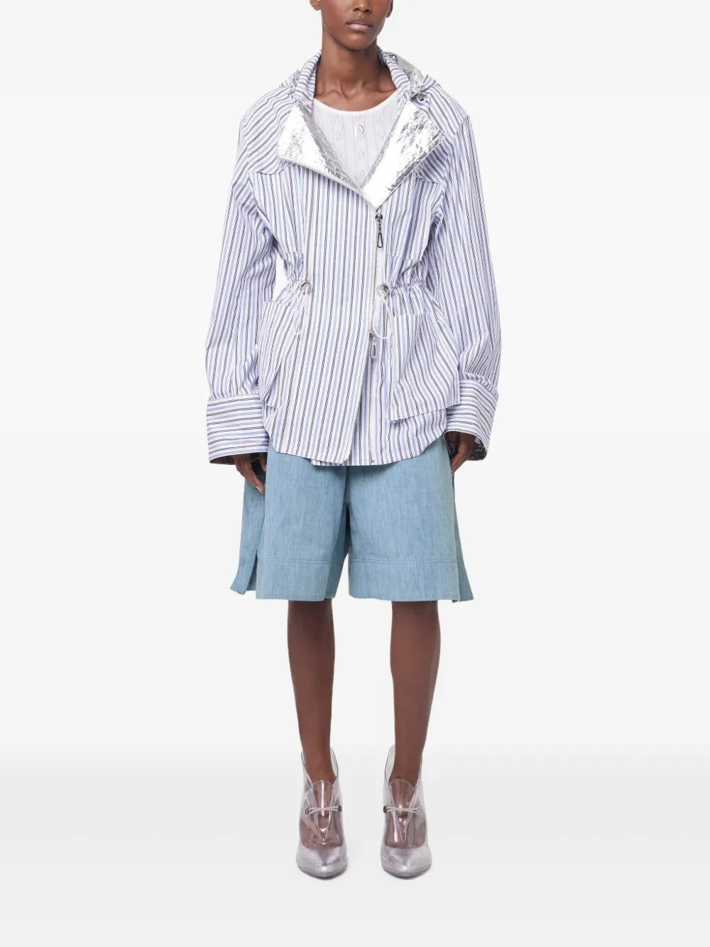 Striped Hooded Jacket