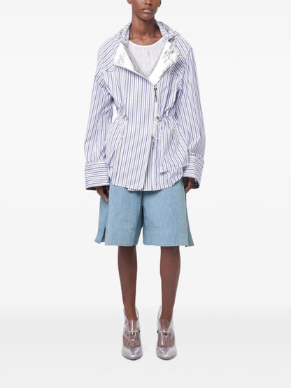 Striped Hooded Jacket