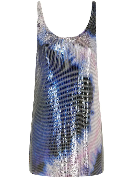 Printed Mesh Tank Top