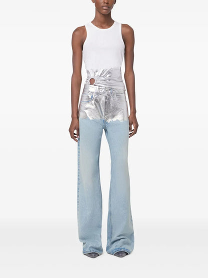 Metallic Detailing Jeans
