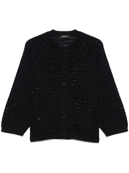 Sequin-Embellished Cardigan