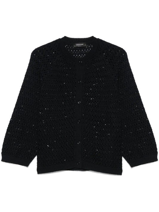 Sequin-Embellished Cardigan