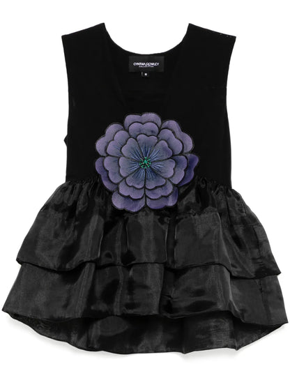 Organza Flower Top