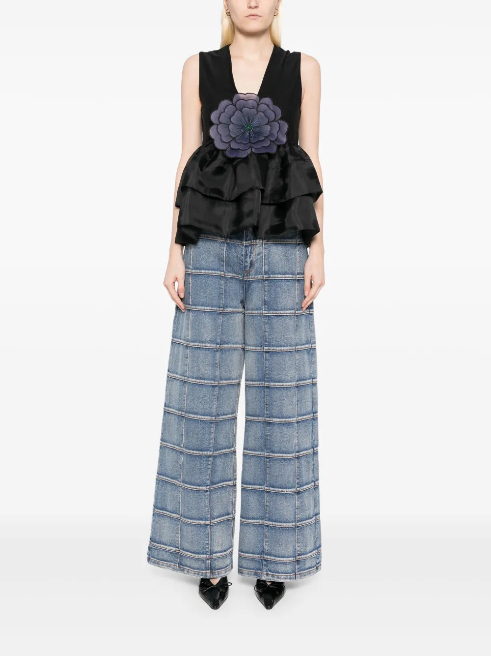 Organza Flower Top