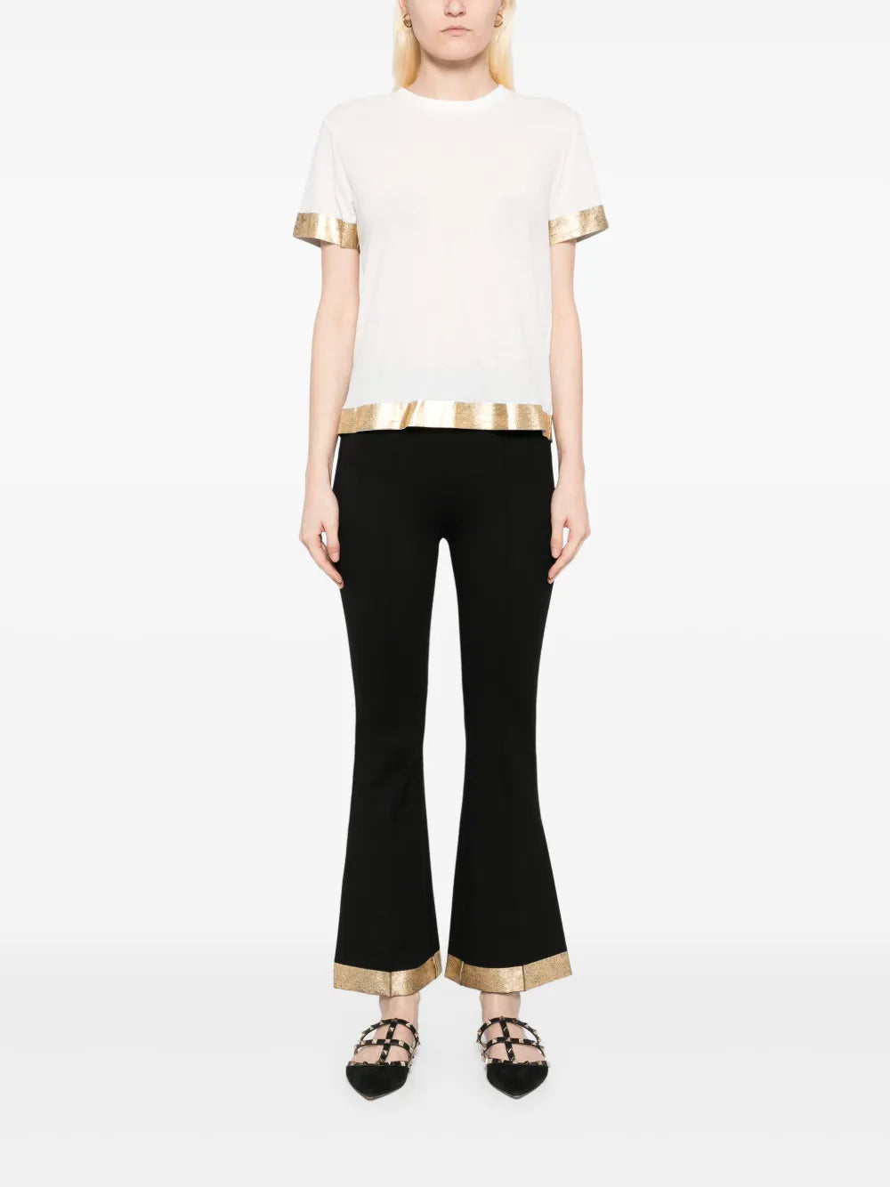 Foil-Hem T-Shirt