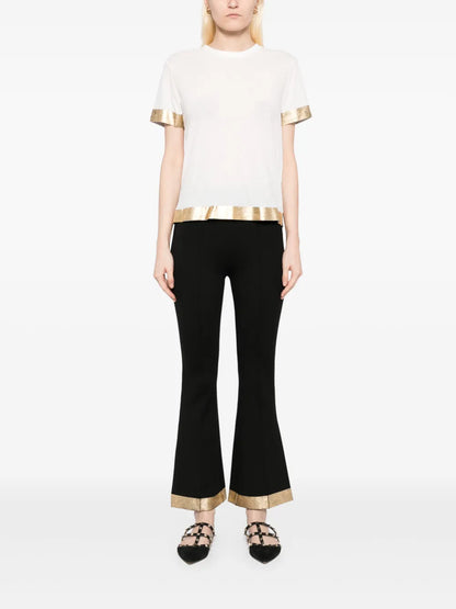 Foil-Hem T-Shirt