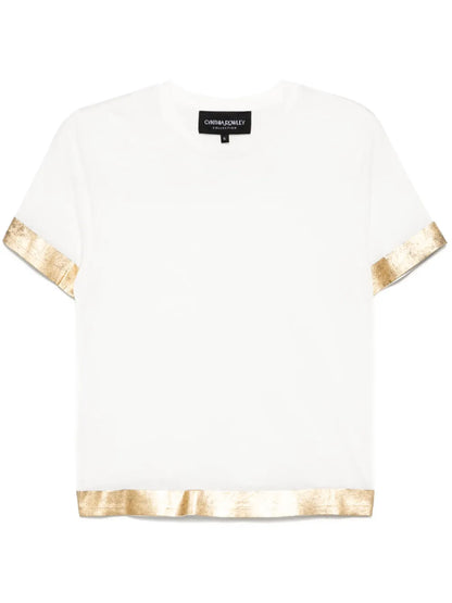 Foil-Hem T-Shirt