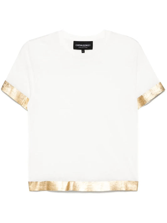 Foil-Hem T-Shirt