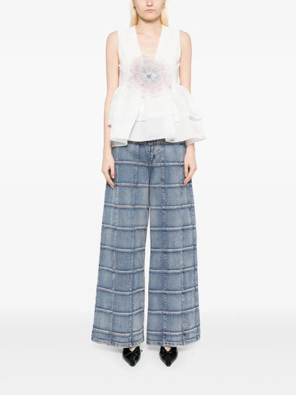 Organza Flower Top