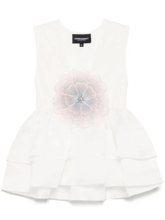 Organza Flower Top