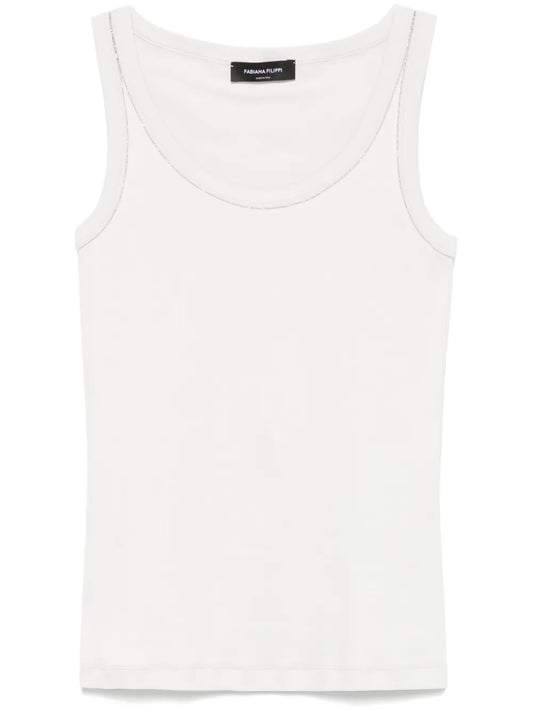 Bead-Detail Tank Top
