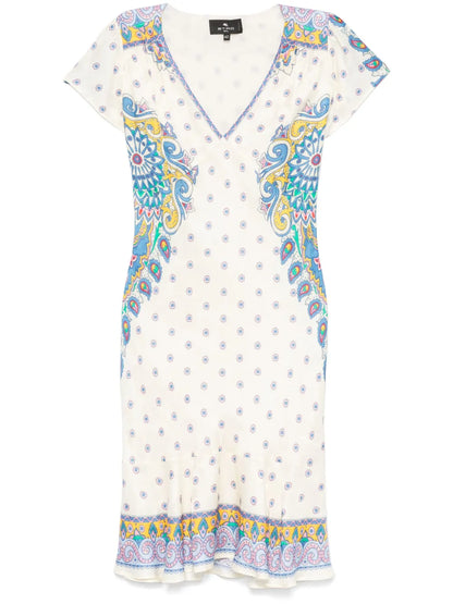 Paisley-Print Dress