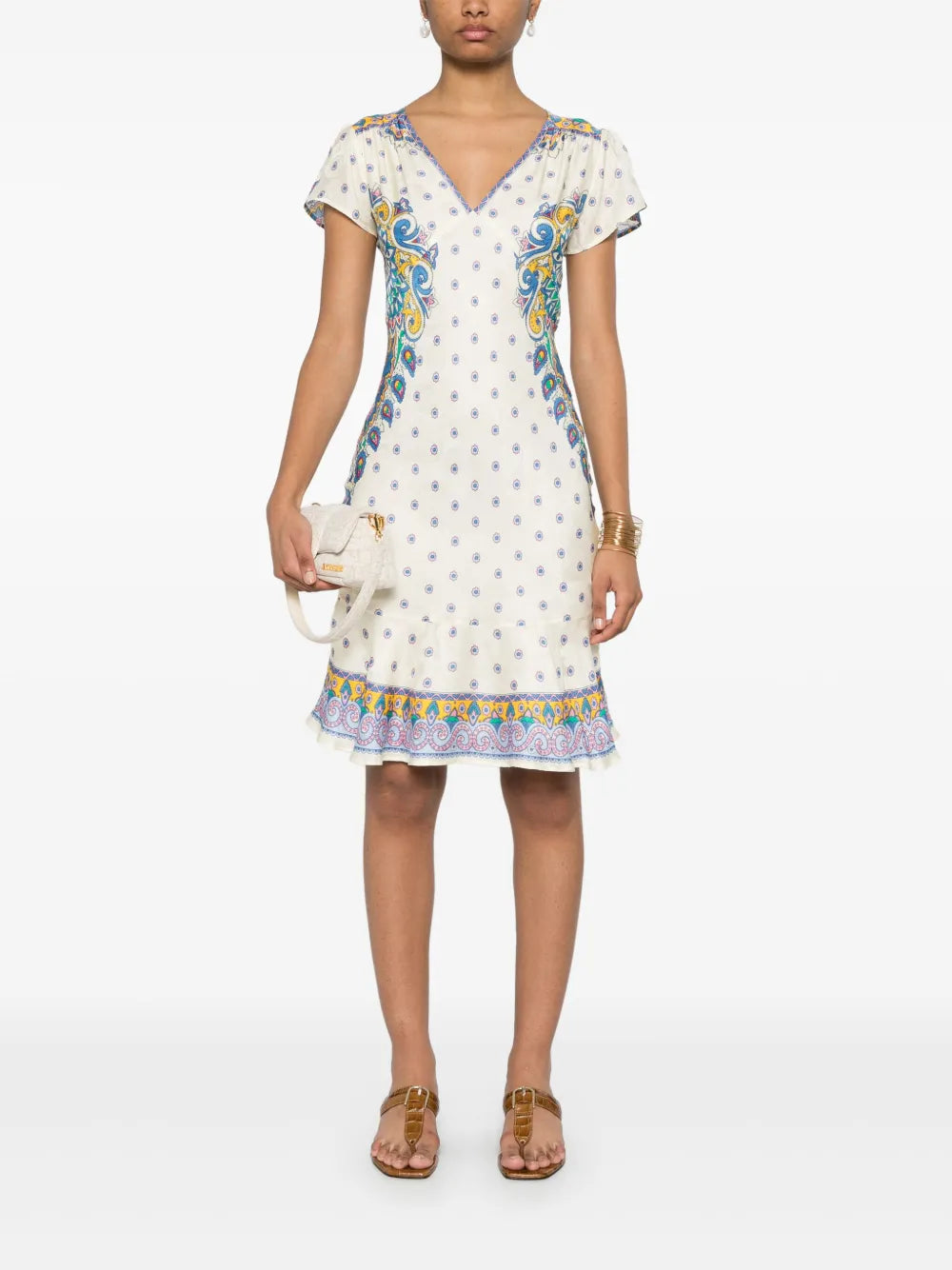 Paisley-Print Dress
