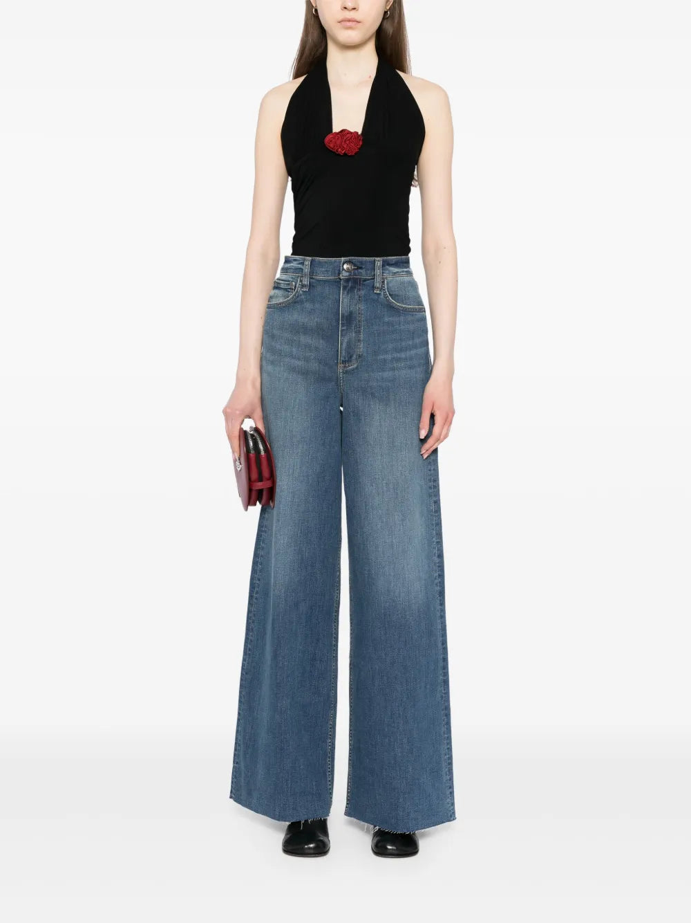 High-Rise Wide-Leg Jeans